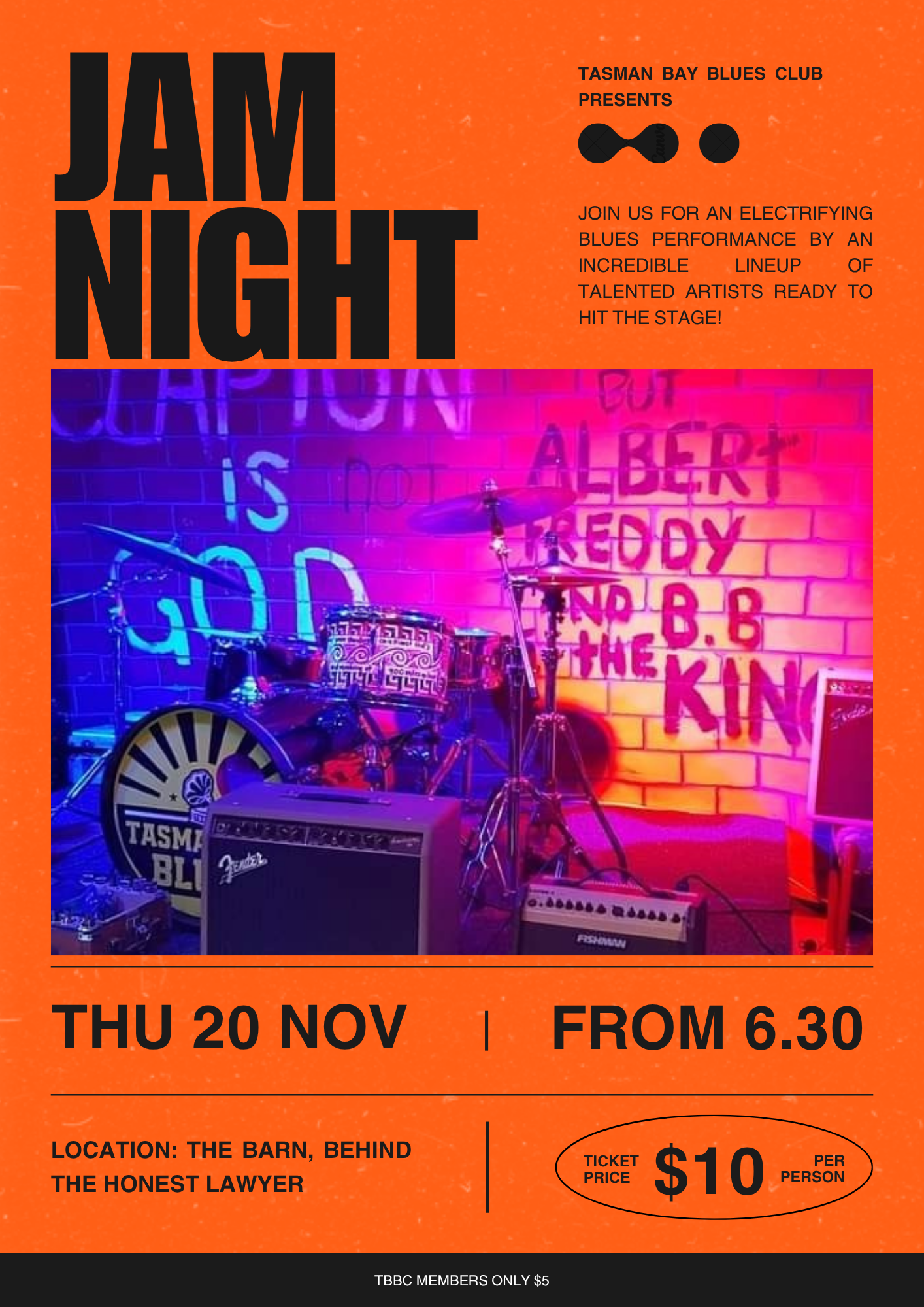 Jam night – Thurs 20 Nov